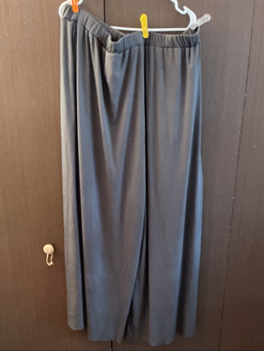 Cider Gray Wide-Leg Flare Pants